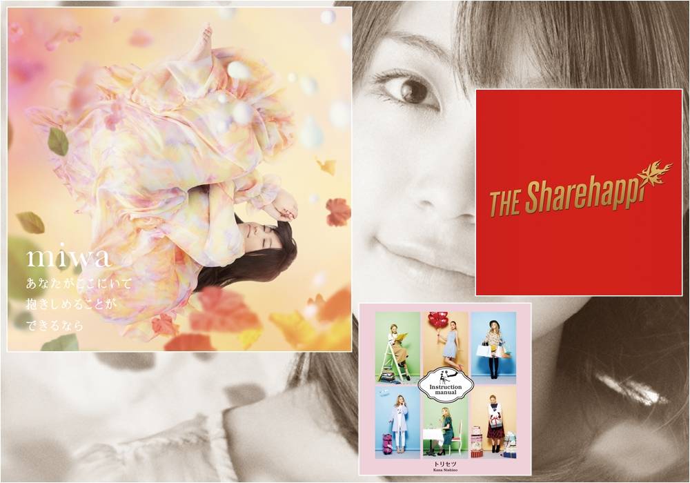 THE Sharehappi, miwa, Nishino Kana, Nishiuchi Mariya, Crystal Kay